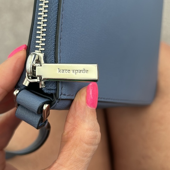 Kate Spade blue leather crossbody bag - Picture 5 of 9